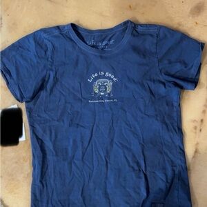 Life Is Good Blue Short Sleeve Tee